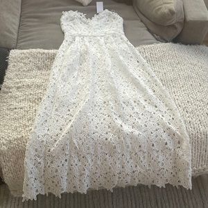 Anaya strapless lace midi lace - ASTR the label - new with tags